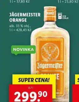 Lidl Jagermeister orange nabídka