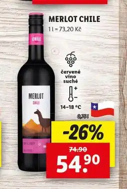 Lidl Merlot chile nabídka