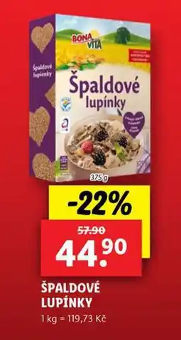 Lidl Špaldové lupínky nabídka