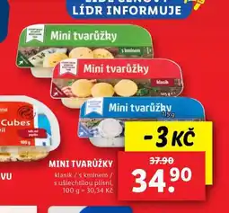 Lidl Mini tvarůžky nabídka