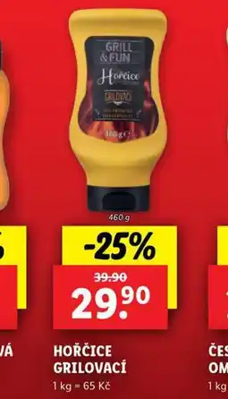 Lidl Hořčice grilovací nabídka