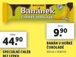 Lidl Banány v hořké čokoládě nabídka
