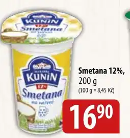 Bala KUNIN Smetana 12% nabídka