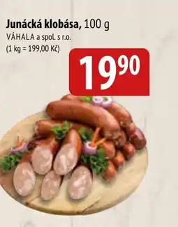 Bala Junácká klobása nabídka