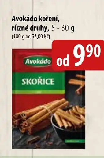 Bala AVOKÁDO`koření nabídka