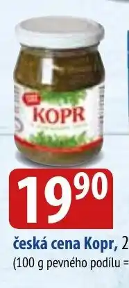 Bala Česká cena KOPR nabídka