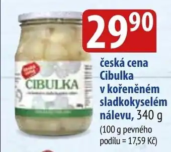 Bala Česká cena Cibulka v kořeněném sladkokyselém nálevu nabídka