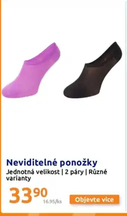 Action Neviditelné ponožky nabídka