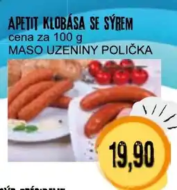 Konzum Apetit Klobása Se Syrem nabídka