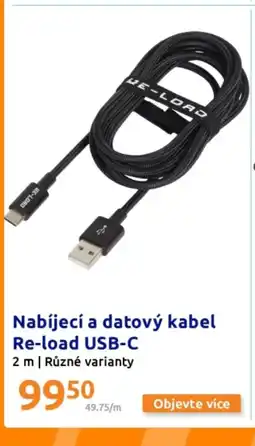 Action Nabíjecí a datový kabel Re-load USB-C nabídka