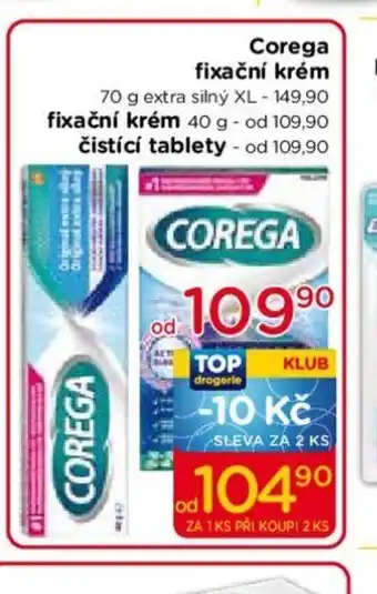 TOP drogerie Corega fixační krém nabídka
