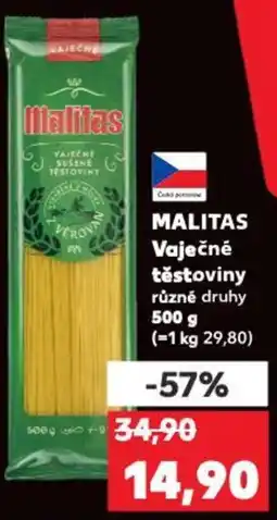 Kaufland MALITAS Vaječné těstoviny nabídka