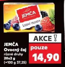 Kaufland JEMČA Ovocný čaj nabídka
