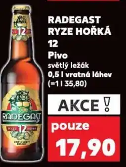 RADEGAST RYZE HOŘKÁ 12 Pivo