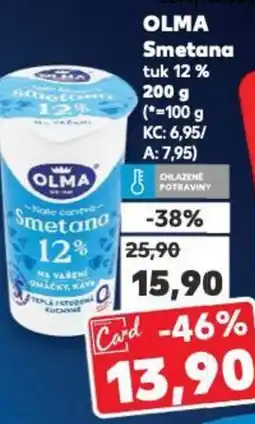 Kaufland OLMA Smetana nabídka