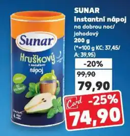 Kaufland SUNAR Instantní nápoj nabídka