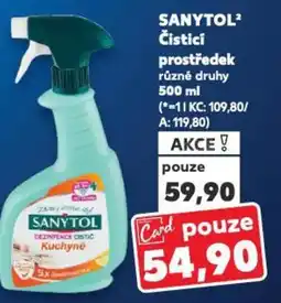 Kaufland SANYTOL Čisticí prostředek nabídka