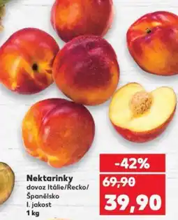 Kaufland Nektarinky nabídka
