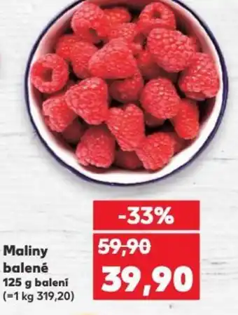 Kaufland Maliny balené nabídka