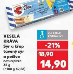 Kaufland VESELÁ KRÁVA Sýr a křup tavený sýr a pečivo nabídka