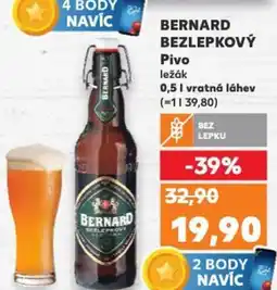 Kaufland BERNARD BEZLEPKOVÝ Pivo nabídka