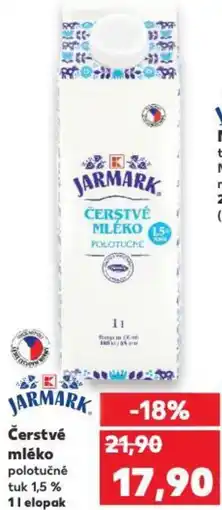 Kaufland Čerstvé mléko nabídka