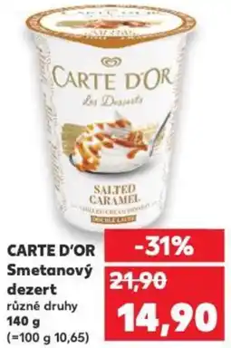 Kaufland CARTE D'OR Smetanový dezert nabídka