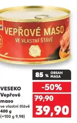 Kaufland VESEKO Vepřové maso nabídka