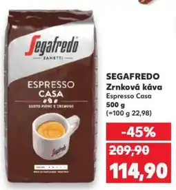 Kaufland SEGAFREDO Zrnková káva nabídka