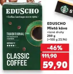 Kaufland EDUSCHO Mletá káva nabídka