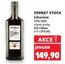 Kaufland FERNET STOCK Lihovina nabídka