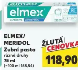 Kaufland ELMEX/ MERIDOL Zubní pasta nabídka