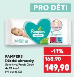Kaufland PAMPERS Dětské ubrousky nabídka