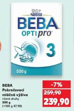 Kaufland NESTLE Beba Pokračovací mléčná výživa nabídka