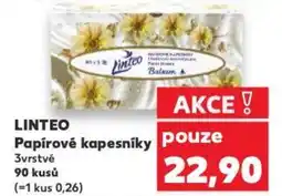 Kaufland LINTEO Papírové kapesníky nabídka