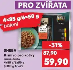 Kaufland SHEBA Krmivo pro kočky nabídka