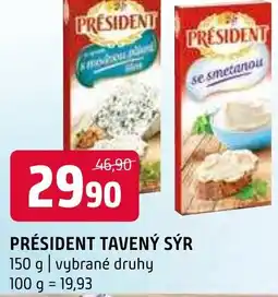 Terno PRÉSIDENT Tavený Sýr nabídka