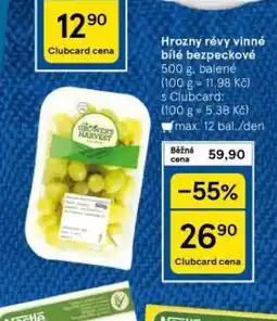 Tesco Hrozny bílé bezsemenné nabídka