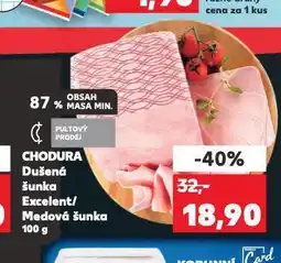 Kaufland Dušená šunka excelent nabídka