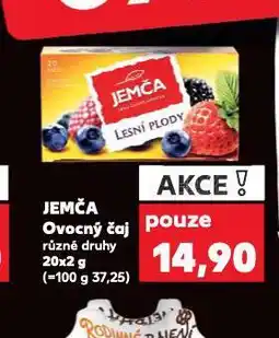 Kaufland Jemča ovocný čaj nabídka