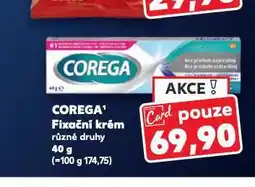 Kaufland Corega fixační krém nabídka
