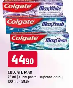 Terno COLGATE MAX nabídka