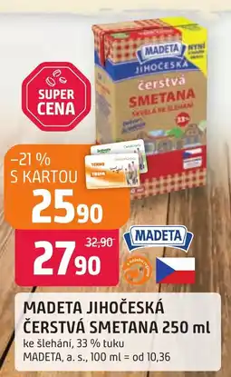 Trefa MADETA Jihočeská Čerstvá Smetana nabídka