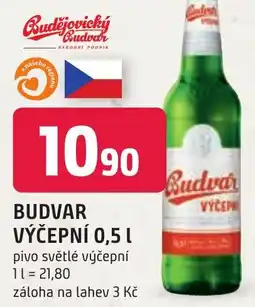 Trefa BUDVAR Výčepní nabídka