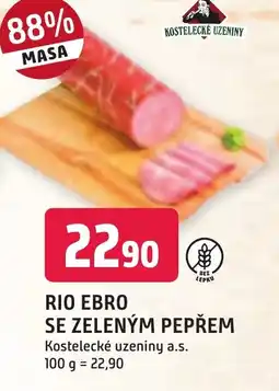 Trefa Rio Ebro se Zeleným pepřem nabídka