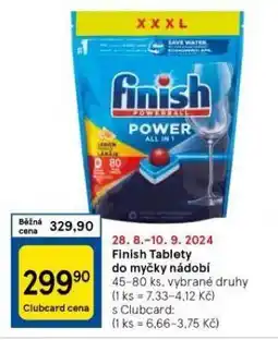 Tesco Finish tablety do myčky nabídka