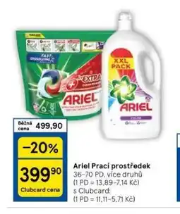 Tesco Ariel prací prostředek nabídka
