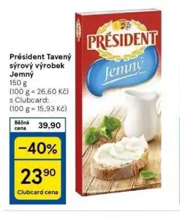 Tesco Président tavený sýr nabídka