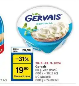 Tesco Gervais nabídka