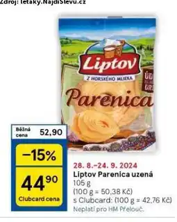 Tesco Liptov parenica uzená nabídka